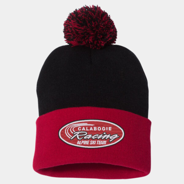 Sportsman Adult Classic Embroidered Pom-Pom Toque Thumbnail